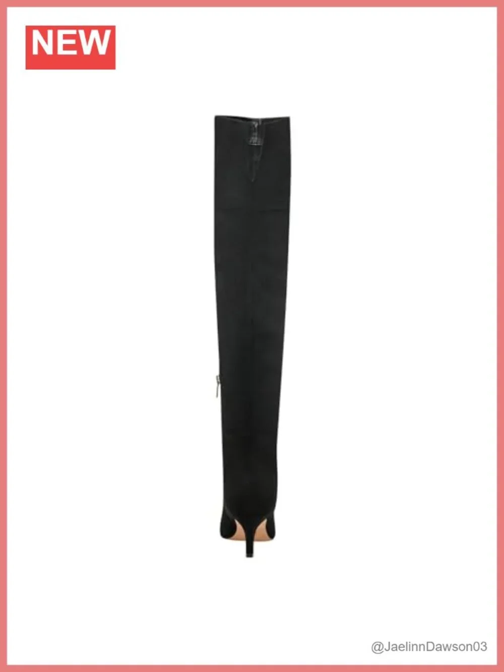 Faux Suede Over the Knee Boots Pointed Toe Kitten Heel